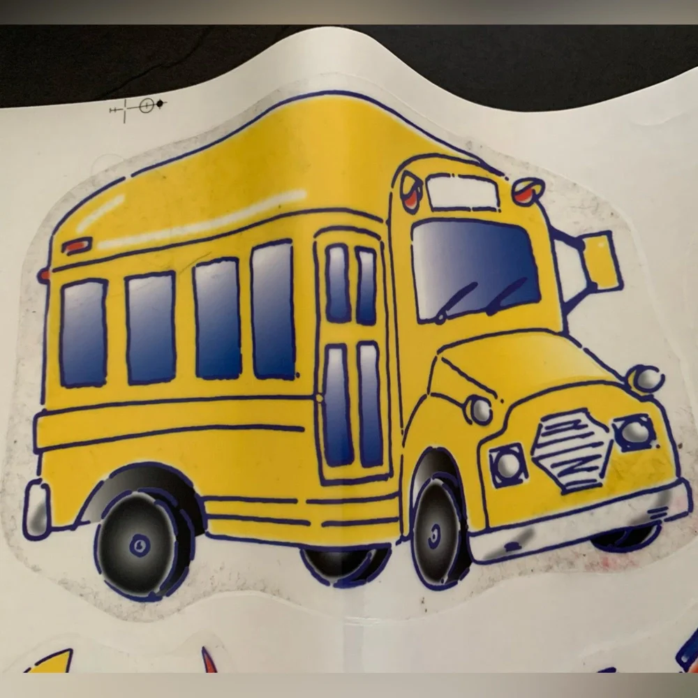 Jumbo Stick-Ups Wall Decor Vehicles Removable Appliques Primary Colors Room Art